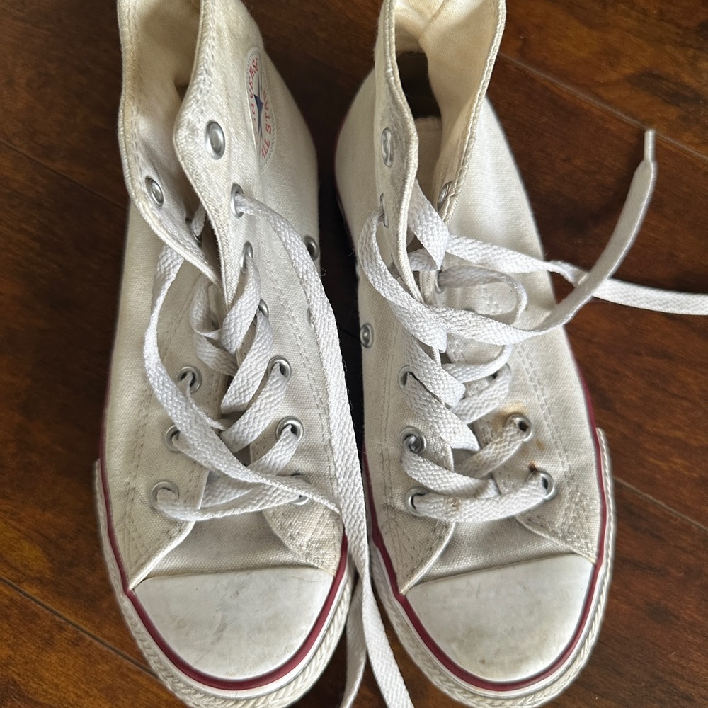 Converse White High-Top Sneakers